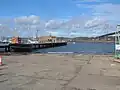 La cale de mise à l'eau principale