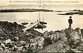 Le port de Locquémeau vers 1920 (carte postale).