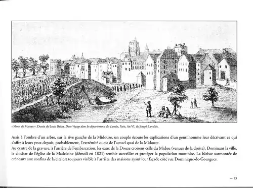 Site de la Vignotte planté de vignes à gauche sur cette illustration de l'an VI (fin du XVIIIe&nbsp;siècle).