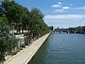 Vue du port vers l'est.