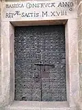 Pentures à volutes (église de Serralongue).