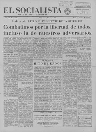 Image illustrative de l’article El Socialista