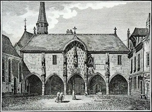 Portail Saint-Louis de la chartreuse de Paris au XVIIe&nbsp;siècle.