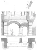 Viollet-le-Duc, figure 48 (élévation et plan).
