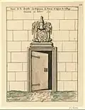 Porte de la chapelle des seigneurs du Fresne, de l'ancienne église d'Authon.