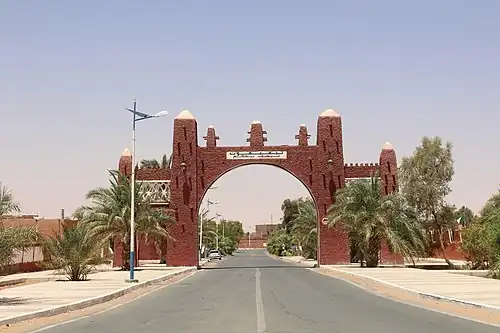 Porte de la ville de Timimoun (Algérie).