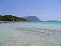 La plage d'Istana.
