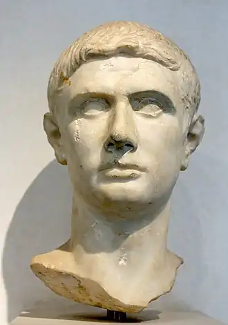 Tête de Brutus, sévère.
