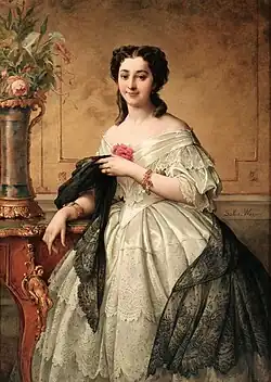 Portrait d'une dame de la société lyonnaise, localisation inconnue.
