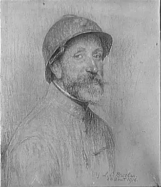 Portrait d'Adrien Karbowsky (1915), volontaire avant son départ sur le front à Verdun. Musée Carnavalet. Louise Catherine Breslau.