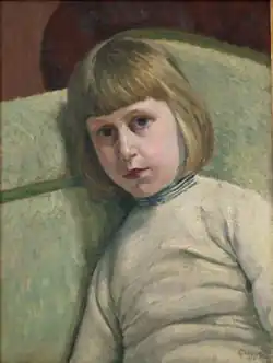 Portrait de Georges Lebacq, fils du peintre (1910), huile sur toile, 48&nbsp;×&nbsp;36&nbsp;cm, collection particulière.