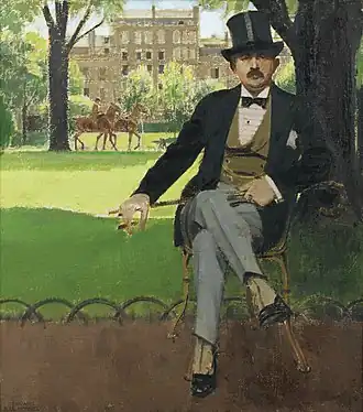 Portrait de Georges Menier (vers 1925), huile sur toile, Roubaix, La Piscine.
