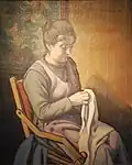 Portrait de la mère de l'artiste (Mélanie Kerdalot), 1923.