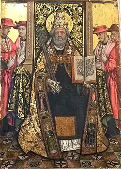 Portrait du Papa LunaBasilique Santa Maria de Morella.