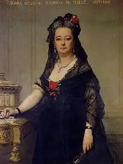 Jeanne d'Osmond, duchesse de Maillé, vers 1870