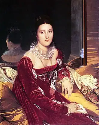Portrait de Madame de Senonnes (1814), huile sur toile, 106 × 84 cm, Nantes, musée des Beaux-Arts.