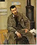 Richard Bergh, Portrait du peintre Nils Kreuger, 1883, huile sur toile, 120,5 x 102,5 cm.