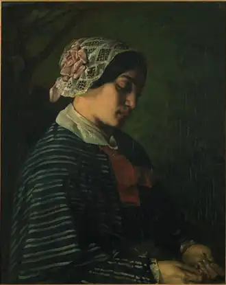 Portrait présumé d'une jeune fille d'Ornans (1842).