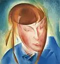 Portrait de jeune fille. 1928. Huile sur contreplaqué. Collection Ivakine, Kiev