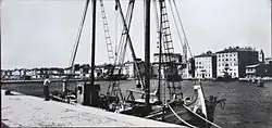 Dans le port de Piran en 1962.