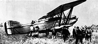 Vue de l'avion.