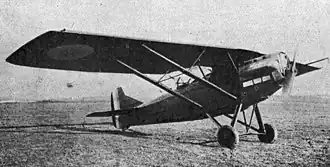 Vue de l'avion.