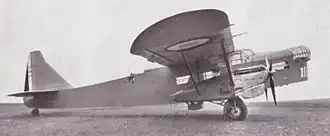 Vue de l'avion.