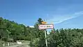 Entrée du village.