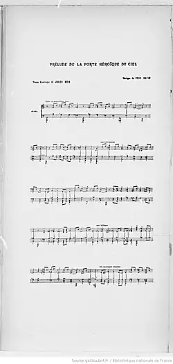 première page de la partition