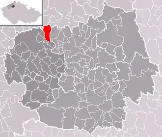 Localisation de Prackovice nad Labem