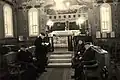 Étude de la Torah dans la synagogue de Koutaïssi.