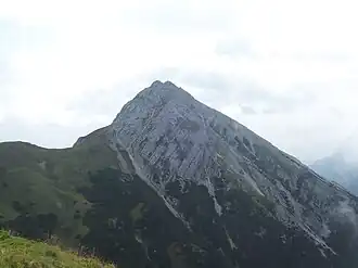 Vue depuis l'ouest.