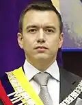 ÉquateurDaniel Noboa*depuis 2023