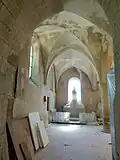 2e&nbsp;vaisseau, vue vers l'est depuis la base du clocher.