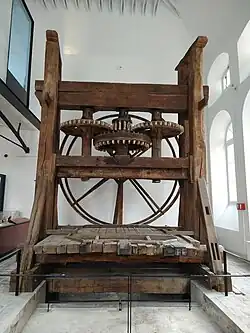 Pressoir du XVIIe siècle, Orbais-l'Abbaye.