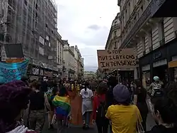 Militant intersexe lors de la Marche des Fiertés, Paris, 2020