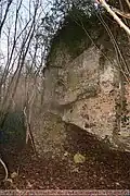 Vue extérieure - passage cimetière mur Nord/Est.