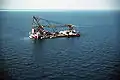La barge Hercules et les PB Mark III en 1988.