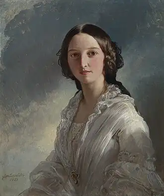 La Princesse Théodora de Hohenlohe-Langenbourg (1855), Londres, Royal Collection.