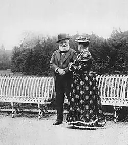 Charles Gounod et la princesse Mathilde Bonaparte, photographie de Giuseppe Primoli, 1893.