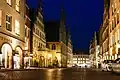Le Prinzipalmarkt la nuit.