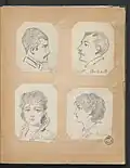 Visages des acteurs du théâtre du Gymnase