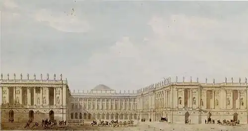 Autre vue du projet final de Dufour et Fontaine (1811).