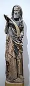 Statue du XIVe&nbsp;siècle, en grès, provenant de la collégiale Saint-Martin : Prophète.