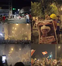 Description de l'image Protestas contra Pedro Castillo en 2022.png.