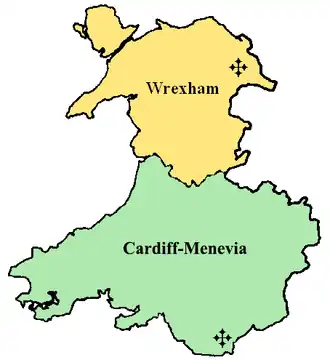 Nouvelle province de Cardiff.