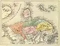Carte de la province de Coro en 1840.