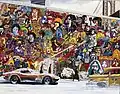 Psychedelic mural.
