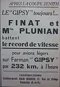 Publicité pour les moteurs Régnier