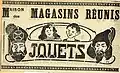 Publicité dpour les jouets vendus à l'occasion de la Saint-Nicolas.